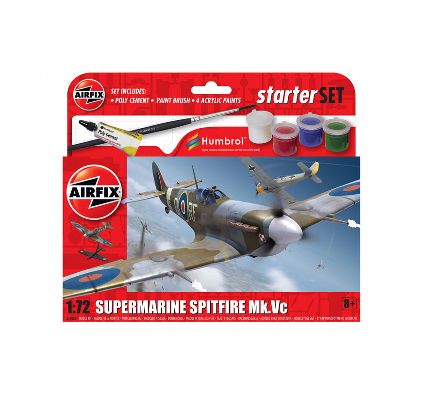 Spitfire Mk.Vc Small Beginners Set 1:72 NEW TOOL