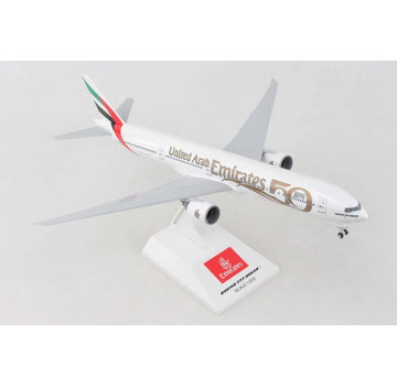 SkyMarks B777-300ER Emirates UAE 50th Anniverary 1:200 with stand