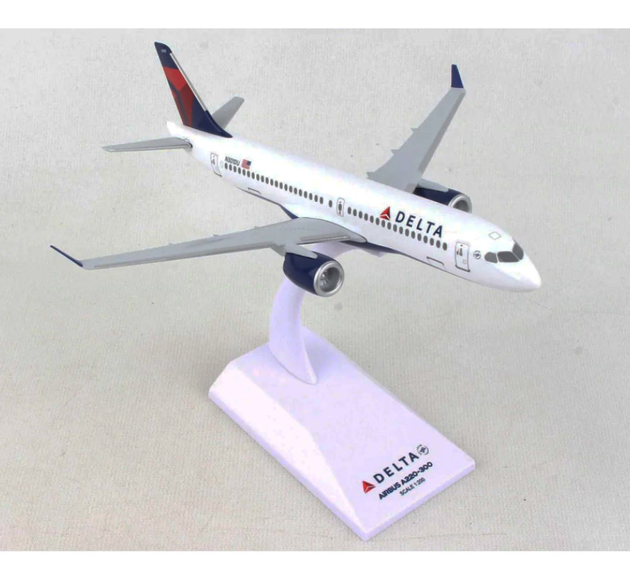 A220-300 Delta 2007 livery 1:200 with stand