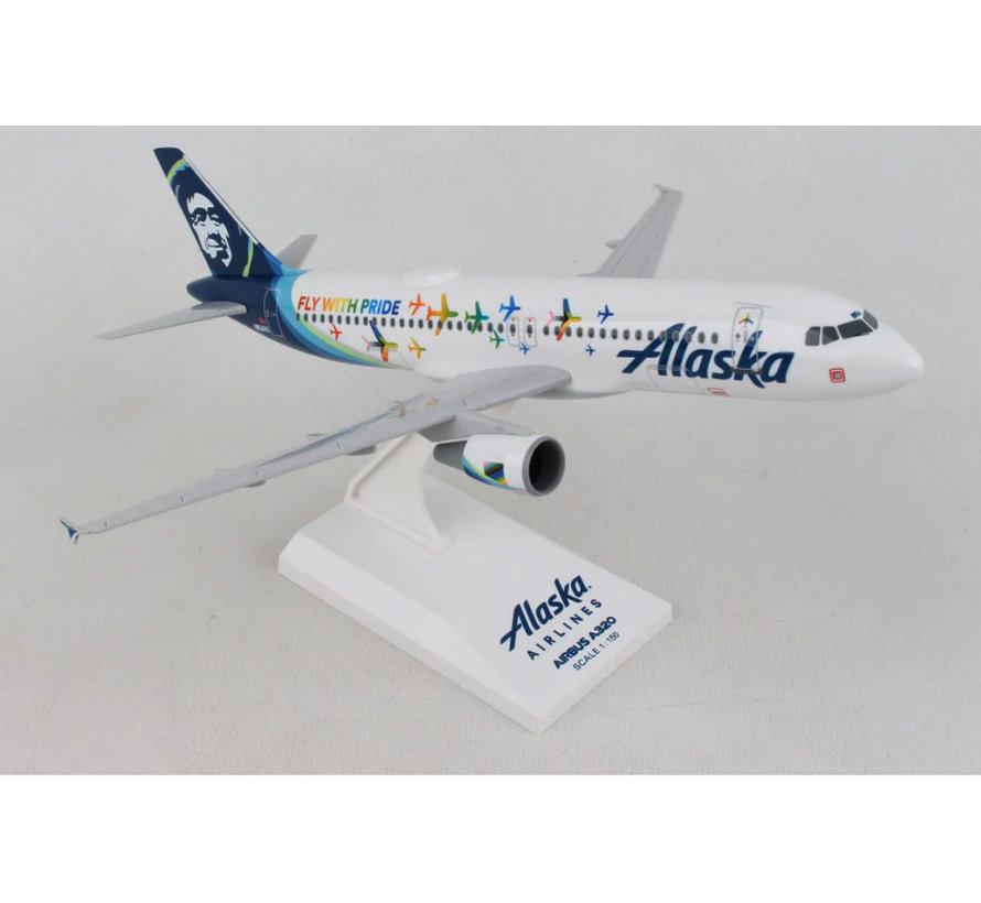 A320 Alaska Fly With Pride 1:150 with stand