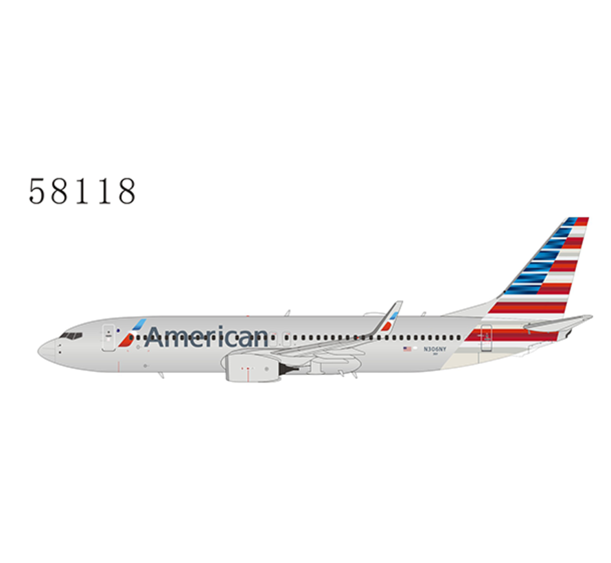 B737-800W American 2013 livery N306NY 1:400