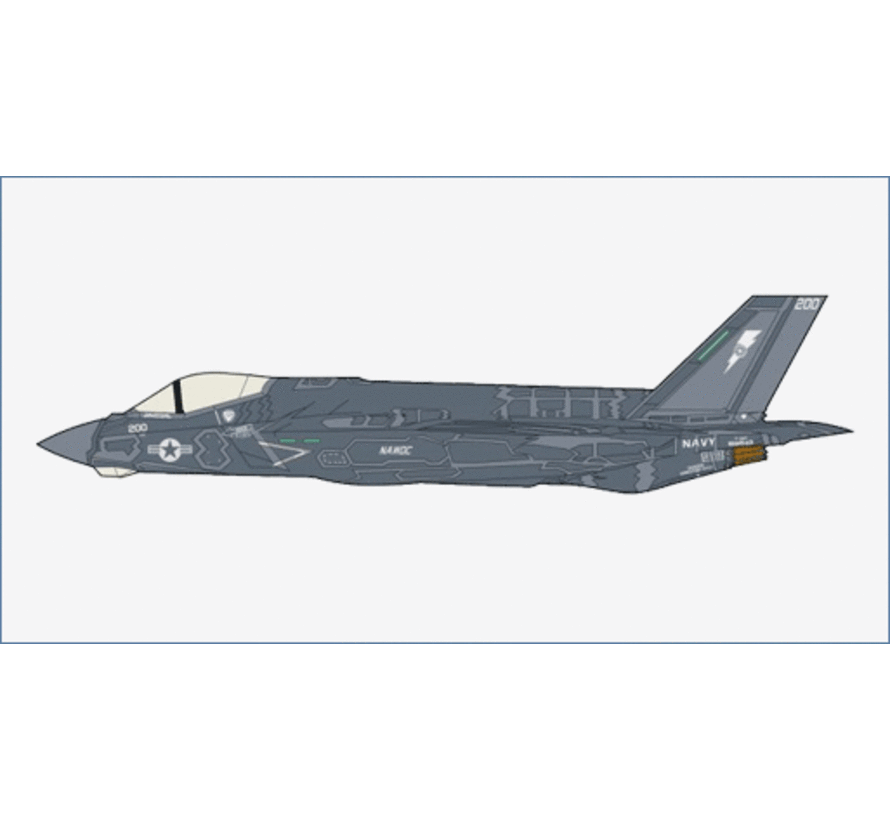 F35C Lightning II NAWDC 200 US Navy 1:72 with stand +preorder+