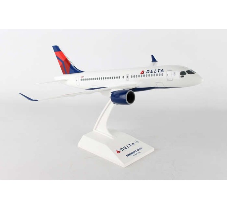 A220-100 CS100 Delta 2007 Livery 1:100 with stand