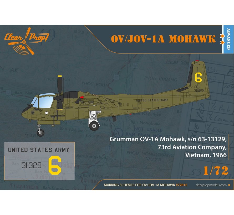 Clear Prop Grumman OV-1A/JOV-1A Mohawk 1:72