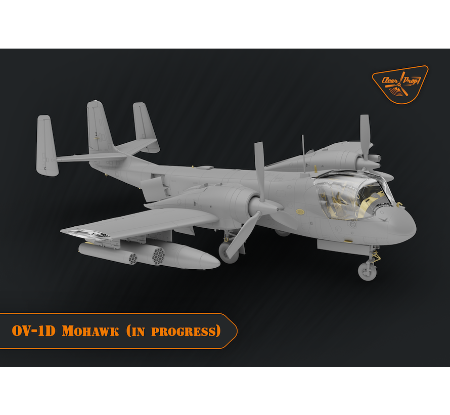 Clear Prop Grumman OV-1A/JOV-1A Mohawk 1:72