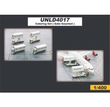 JC Wings Catering Truck Set Gate Gourmet 1:400 (Set of 4) *Pre-Order