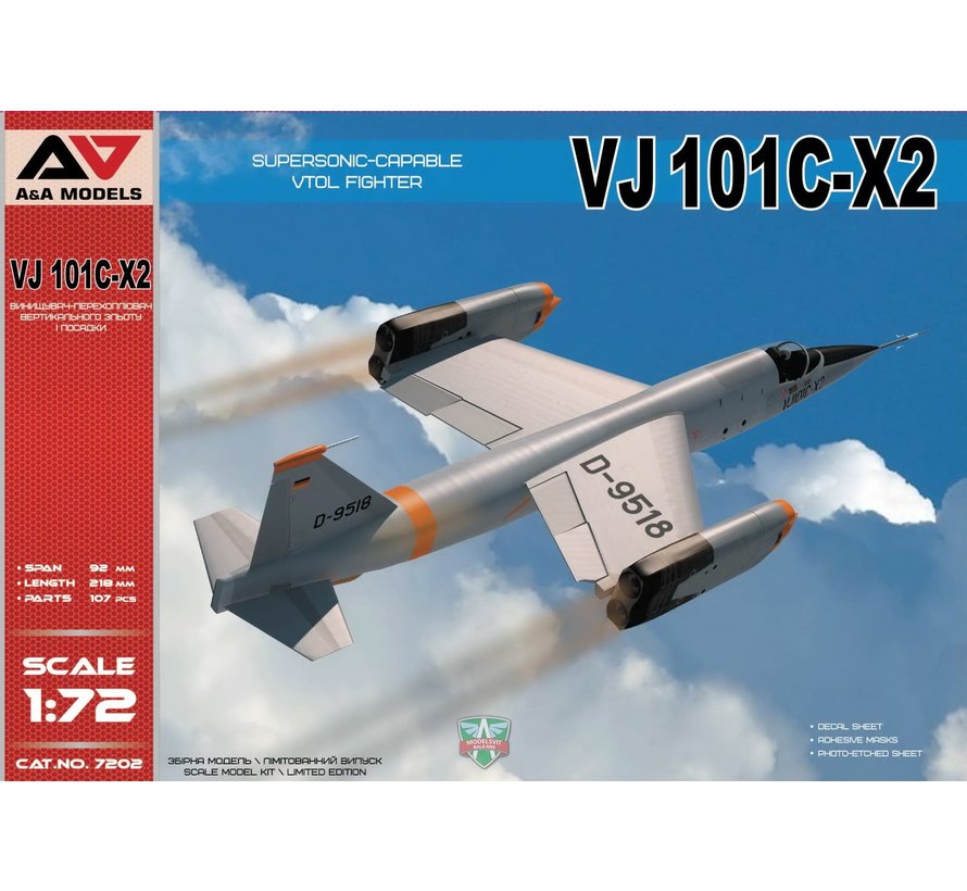 A&A VJ-101C-X2 SUPERSONIC-CAPABLE VTOL FIGHTER 1:72