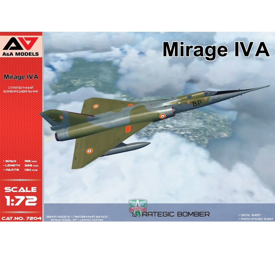 A&A Dassault Mirage IVA Strategic bomber 1:72