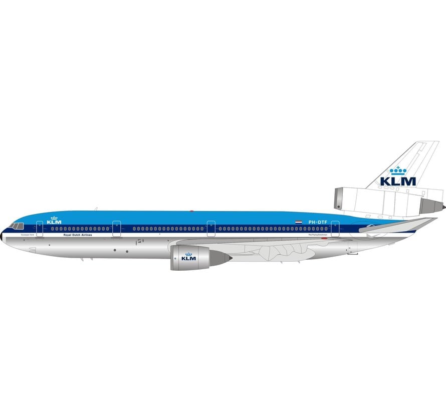 DC10-30 KLM PH-DTF 1:200 polished with stand**Collection sale