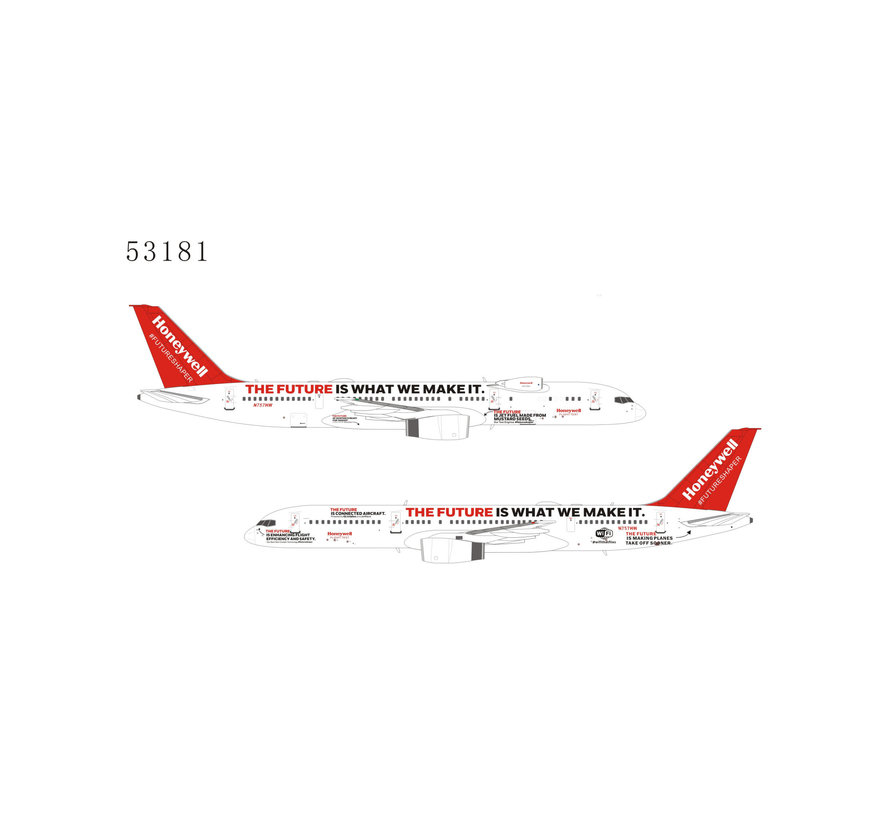 B757-200 Honeywell N757HW 2021 livery w/test engine 1:400