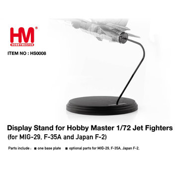 Hobby Master Display stand for 1:72 scale MiG29, F35A & Mitsubishi F2 1:72 scale
