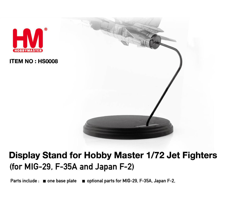 Display stand for 1:72 scale MiG29, F35A & Mitsubishi F2 1:72 scale