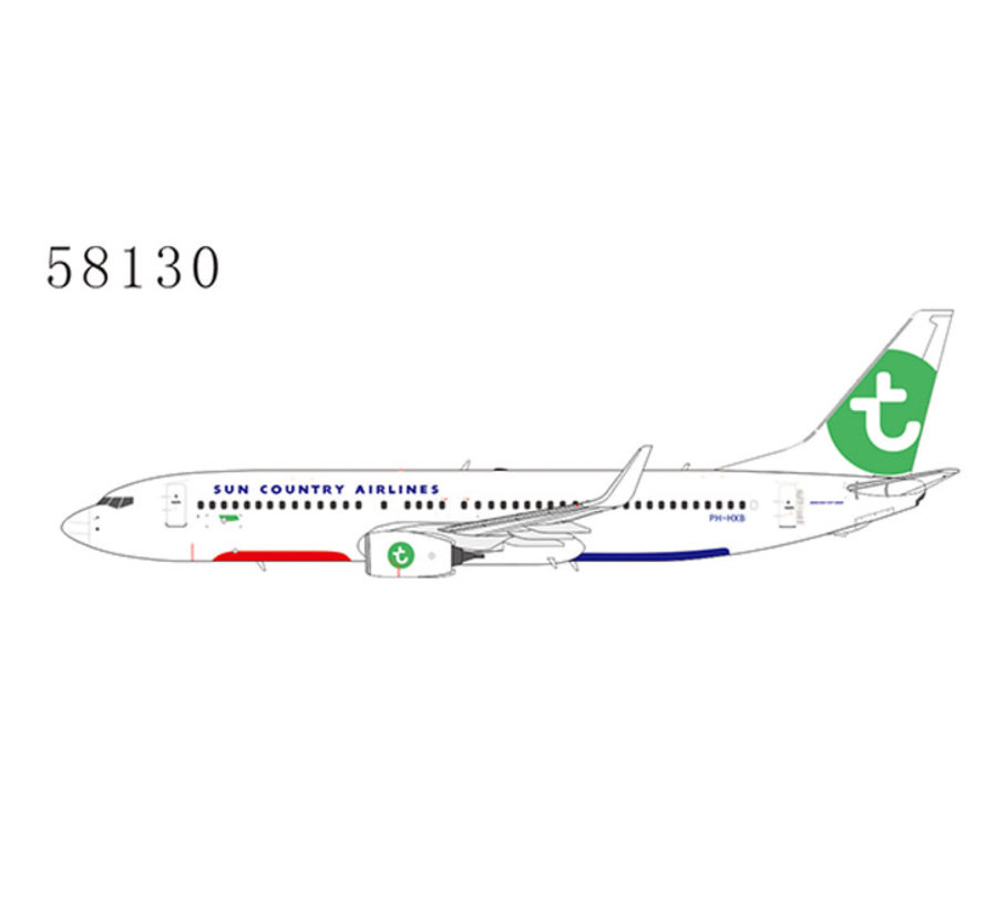 B737-800W Transavia Airlines Sun Country Airlines hybrid PH-HXB 1:400