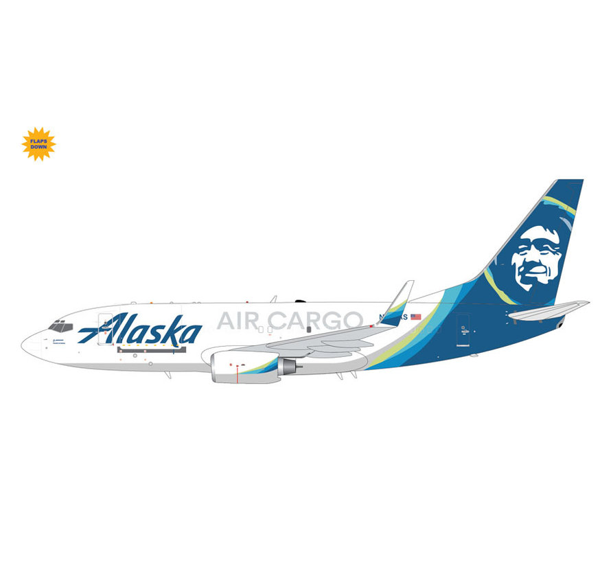 B737-700BDSF Alaska Air Cargo N627AS 1:200 flaps