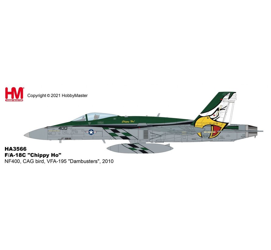 FA18C Hornet VFA195 Dambusters NF-400 CAG Chippy Ho 1:72