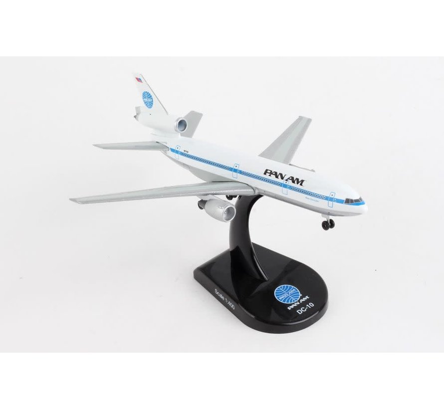 DC10 PAN AM black titles 1:400 with stand