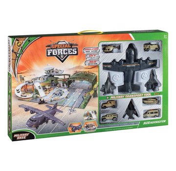 Daron WWT Special Forces Base Military Diecast Toy Playset 4 Planes