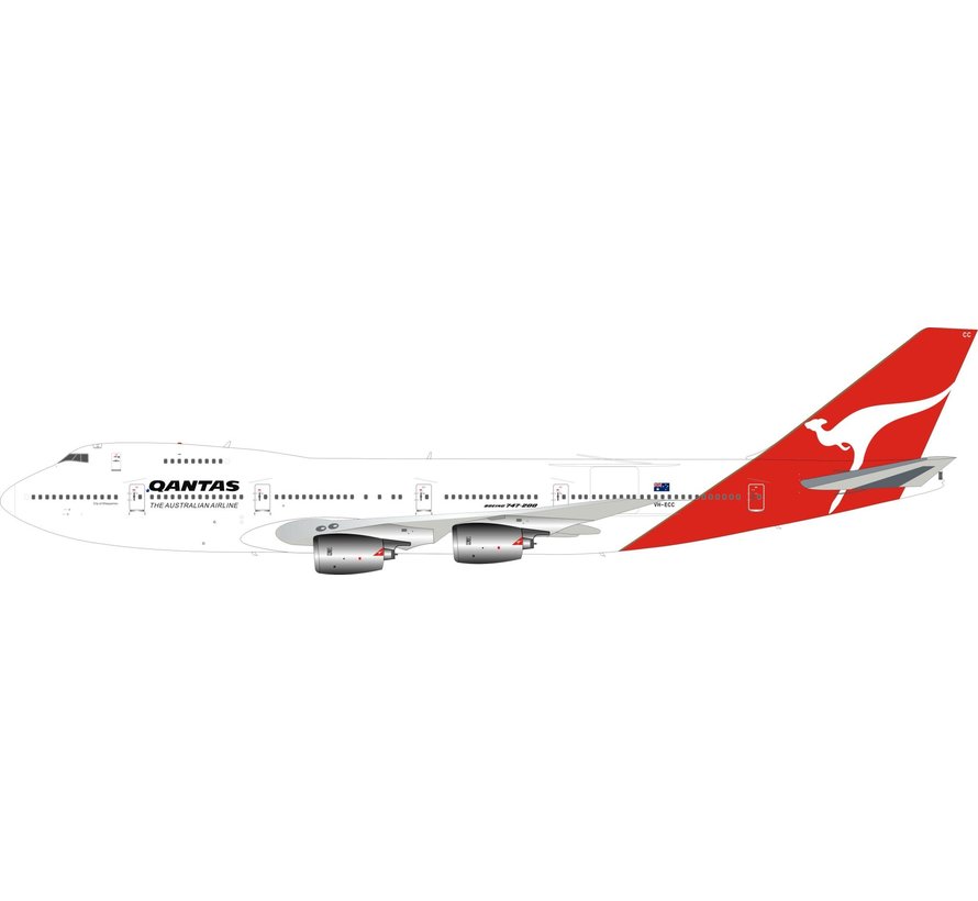 B747-200 QANTAS VH-ECC last livery 1:200 with stand