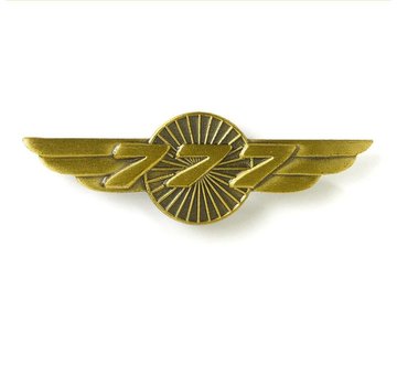 Boeing Store Pin 777 Wings Bronze 1 1/2"