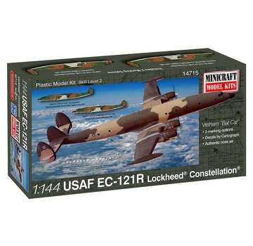 Minicraft Model Kits EC121R Constellation USAF Vietnam Bat Cat 1:144