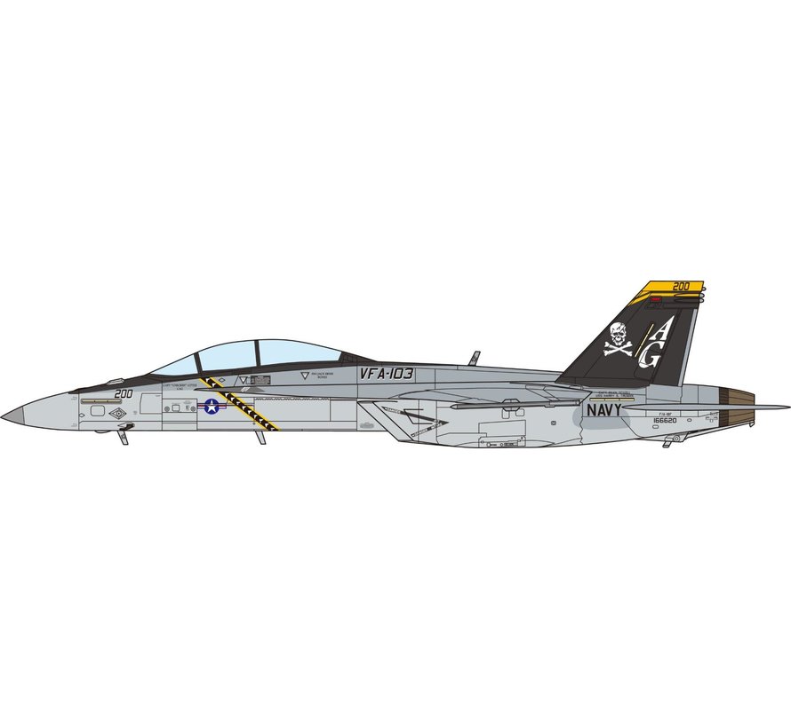 FA18F Super Hornet VFA103 Jolly Rogers AG-200 CAG OIR 1:72