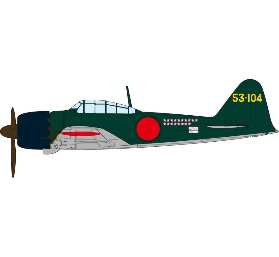 A6M5 Zero 253rd NFG 53-104 W.O.Iwamoto IJN 1:72