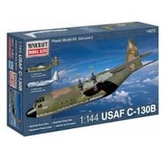 Minicraft Model Kits C130B Hercules USAF Silver/Camo 1:144