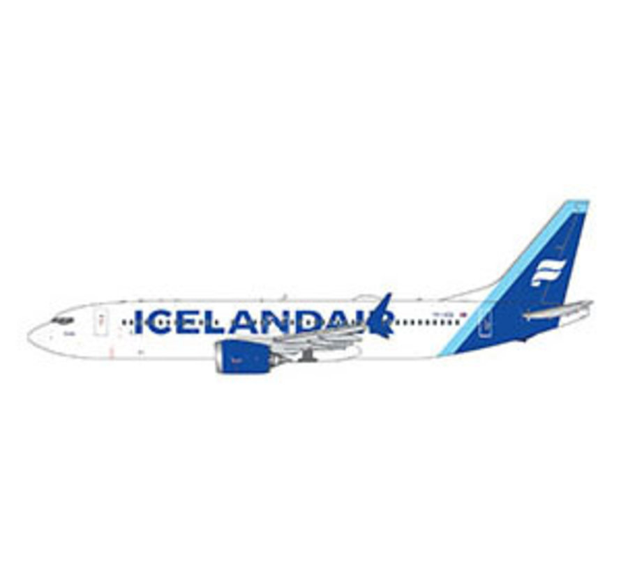 B737-8 MAX Icelandair new colours 2022 blue TF-ICE 1:400