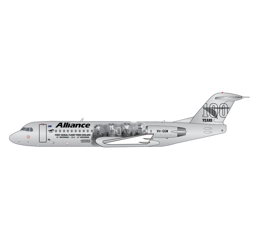 Fokker F70 Alliance Vickers Vimy 100 Years VH-QQW 1:400