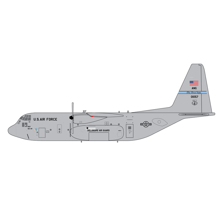C130H Hercules USAF Delaware ANG 1:400