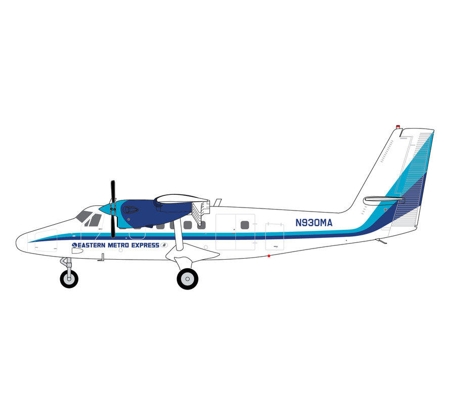 DHC-6-200 Twin Otter Eastern Metro Express 1:200