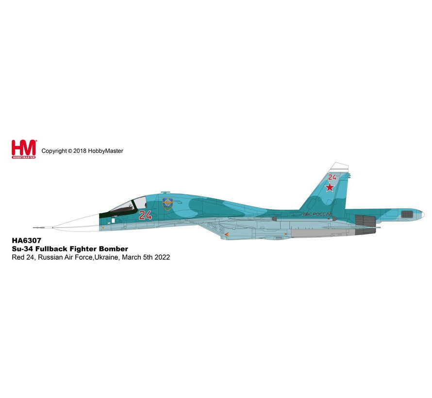 Su34 Russian Air Force RED24 Ukraine March 2022 1:72 +preorder+