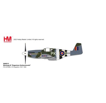 Hobby Master Mustang III 315 Sqn.RAF Eugeniusz Horbaczewski PK-G 1944 1:48 +preorder+