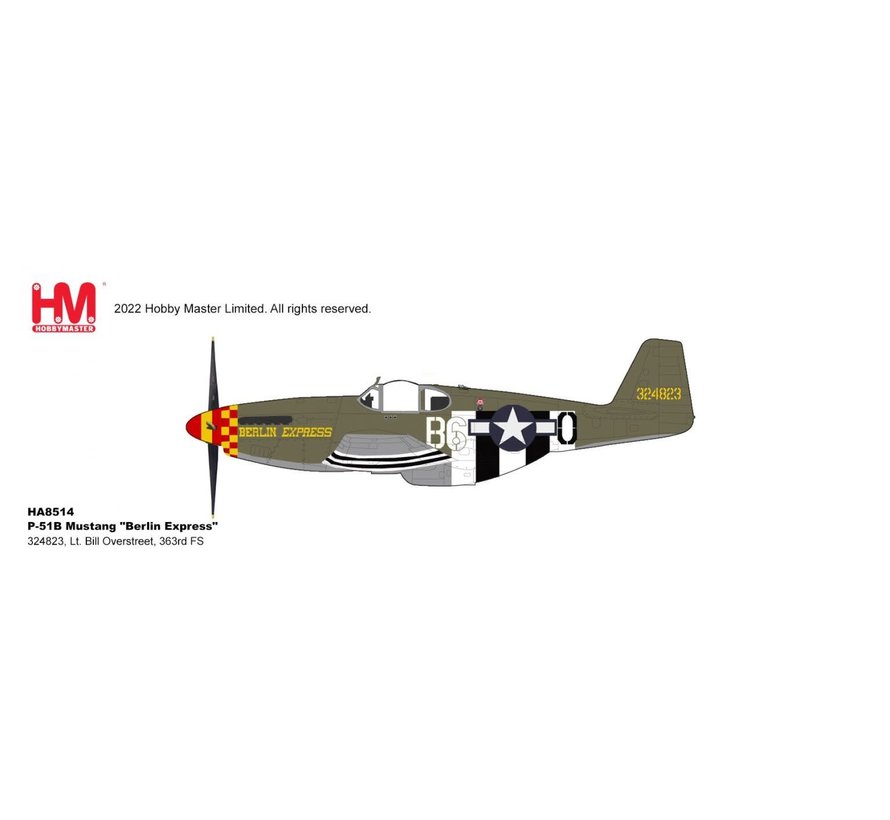 P51B Mustang 363FS 357FG Berlin Express B6-0 1:48 +preorder+