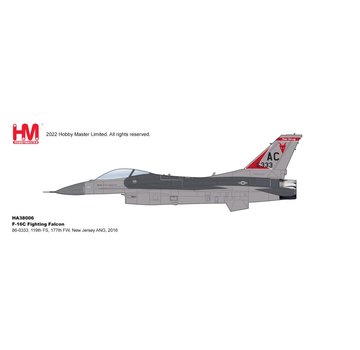 Hobby Master F16C Fighting Falcon 119FS 177FW New Jersey ANG AC 1:72 +Preorder+