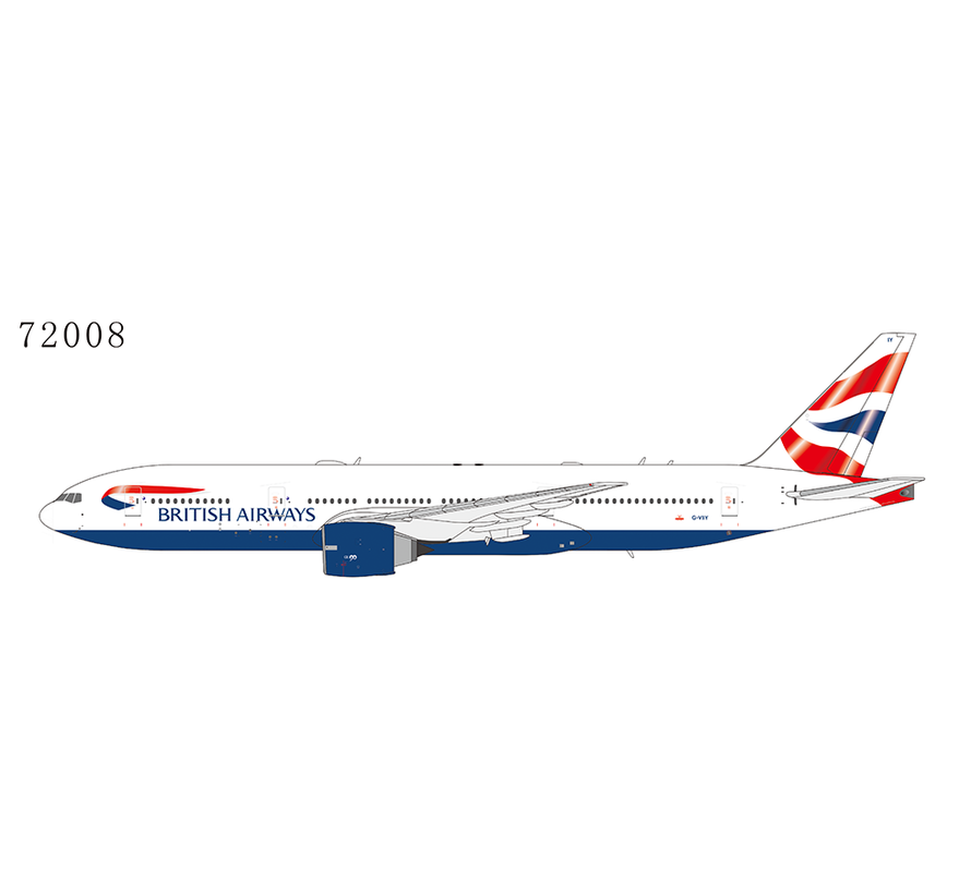 B777-200ER British Airways Union Jack G-VIIY 1:400