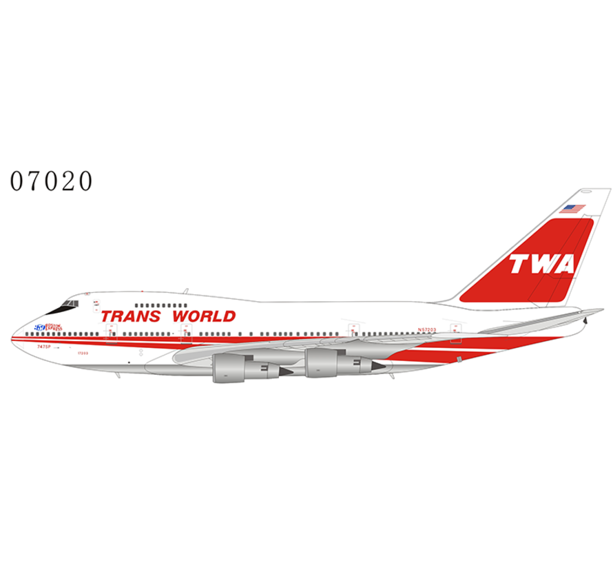 B747SP TWA twin stripe Boston Express N57203 1:400 1:400