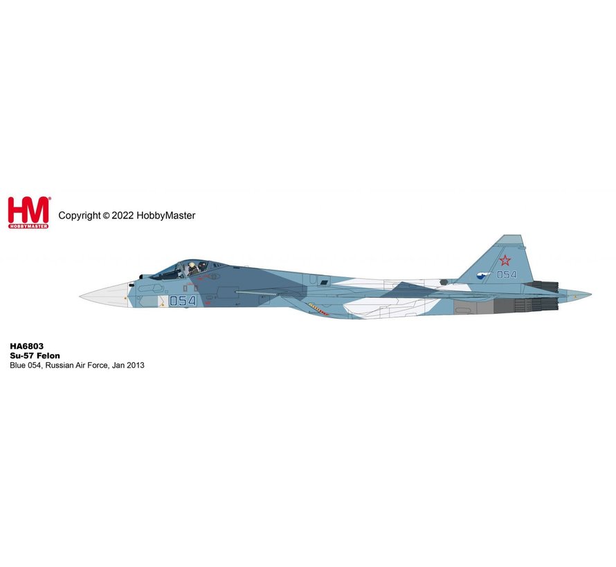 Su-57 Felon BLUE054 Russian Air Force January 2013 1:72 - avworld.ca