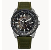 Citizen Promaster Nighthawk, Green Leather Strap