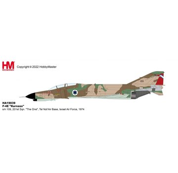 Hobby Master F4E Phantom II Kurnass 201 Sqn The One Israeli AF 1974 1:72