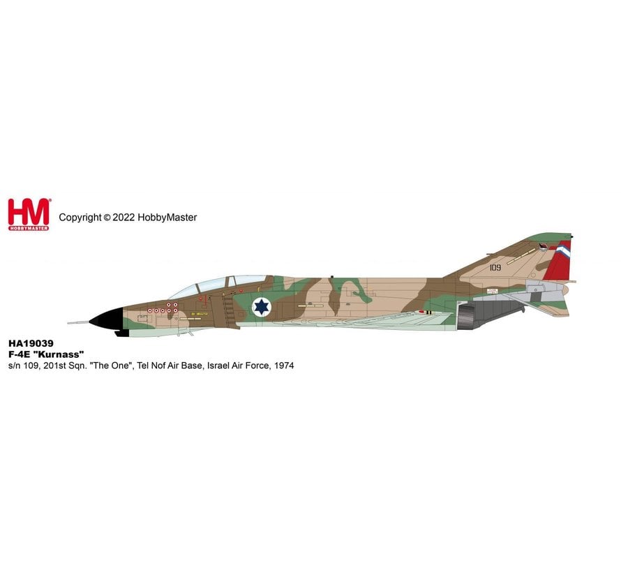 F4E Phantom II Kurnass 201 Sqn The One Israeli AF 1974 1:72