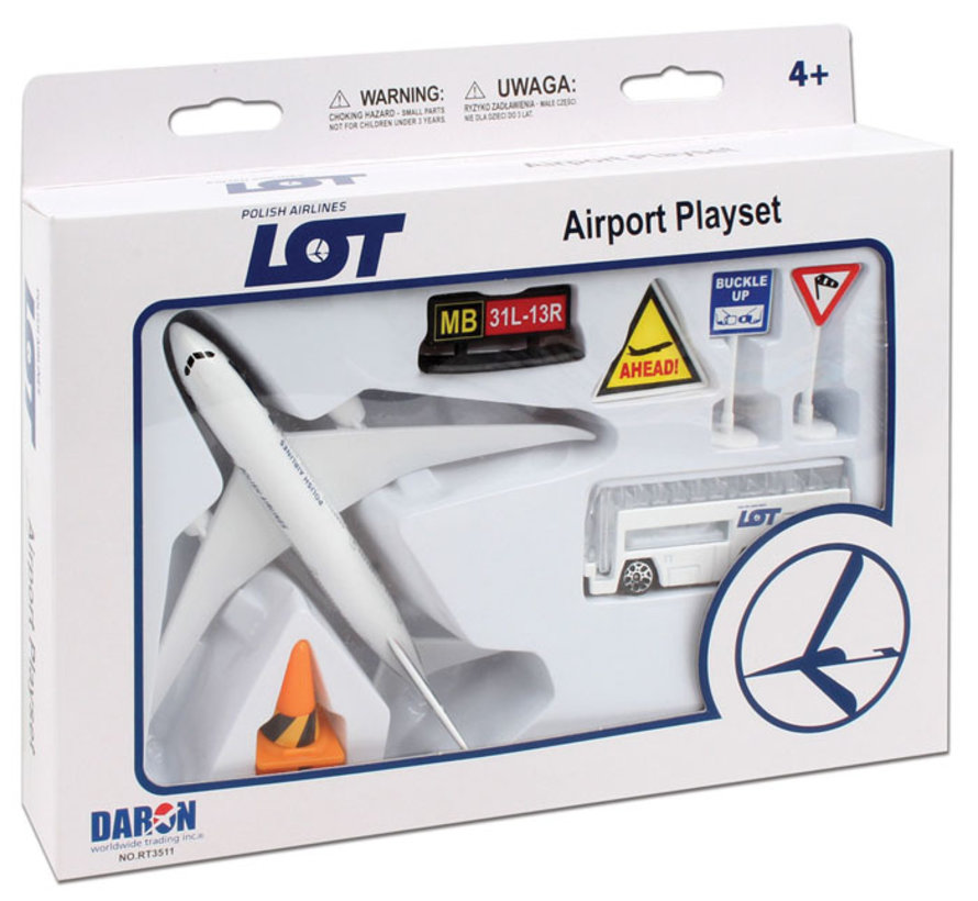 LOT Airlines B787-9 Dreamliner Playset Small