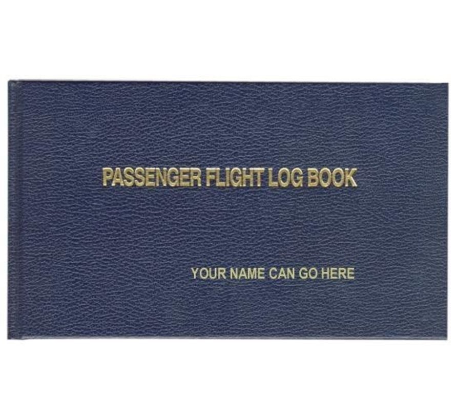 Passenger Flight Log Book hardcover