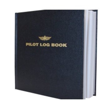 Pilot Logbook Large Black hardcover 8 3/4" x 8 1/4"