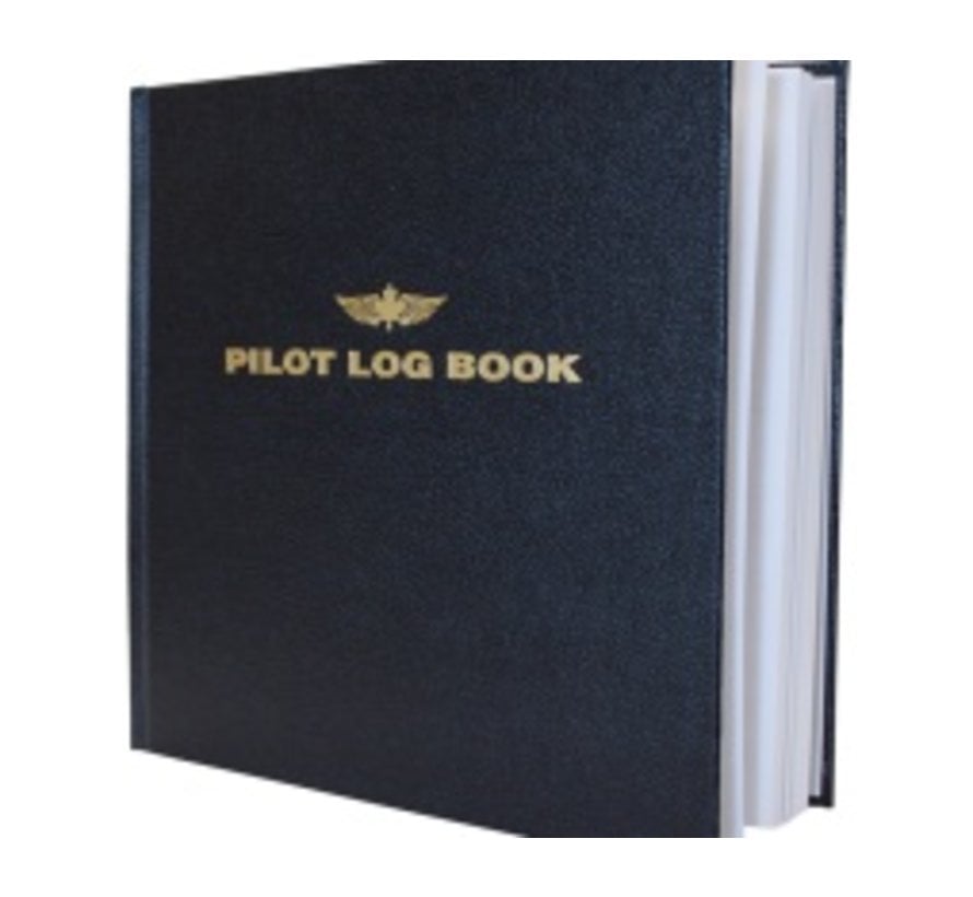 Pilot Logbook Large Black hardcover 8 3/4" x 8 1/4"