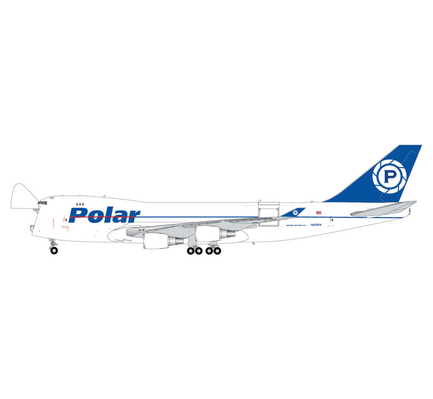 B747-400F Polar Air Cargo N450PA 1:400 Interactive Series