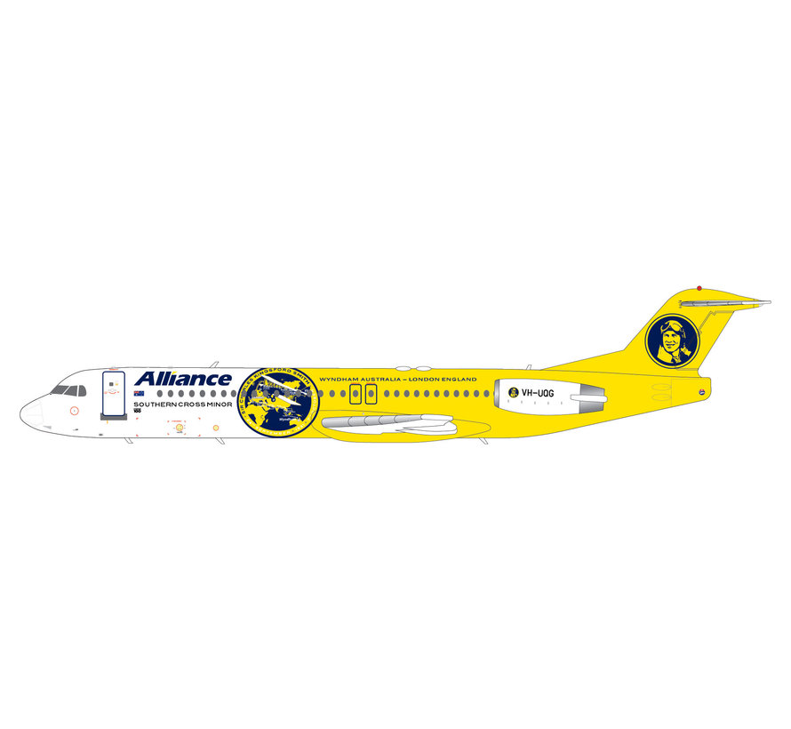 F100 Alliance Airlines Southern Cross Minor VH-UQG 1:200