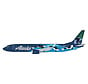 B737-9 MAX Alaska West Coast Wonders Orcas N932AK 1:400