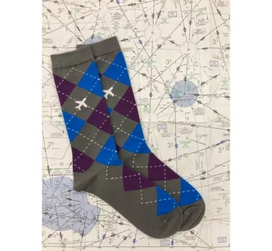 Argyle Socks Gray