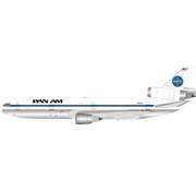 InFlight DC10-30 Pan Am black titles N82NA 1:200 polished with stand